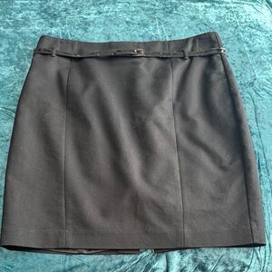Calvin Klein Black Mini Skirt with Belt